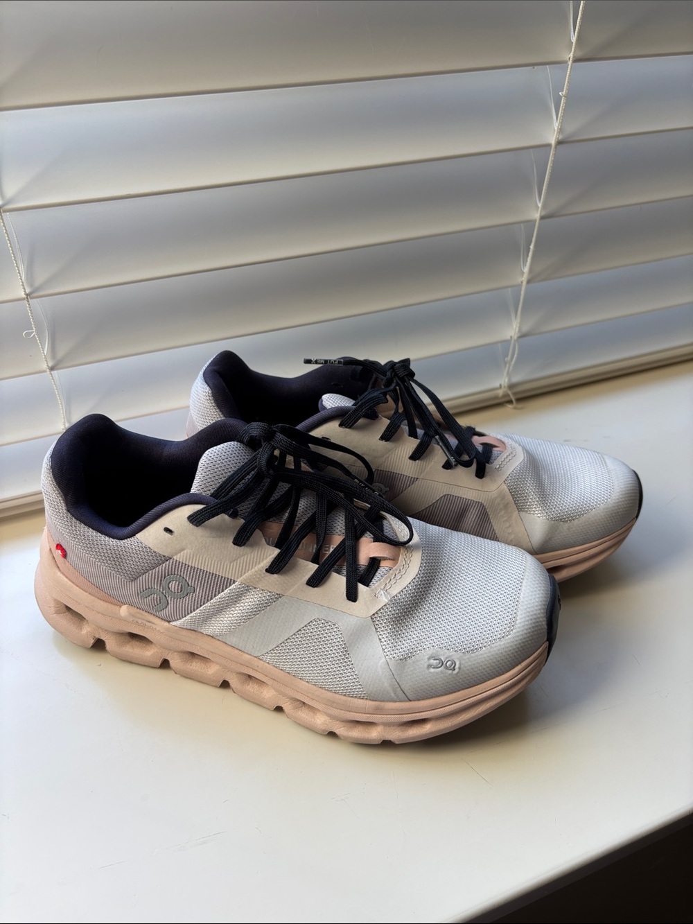 On Running Kids Sneakers in Light Gray and Pink Blush